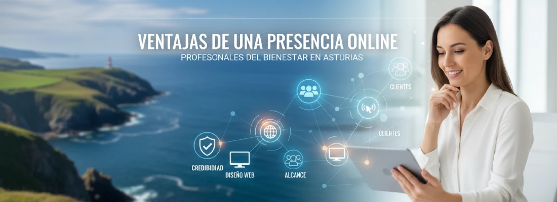 Ventajas de una presencia online para profesionales del bienestar en Asturias