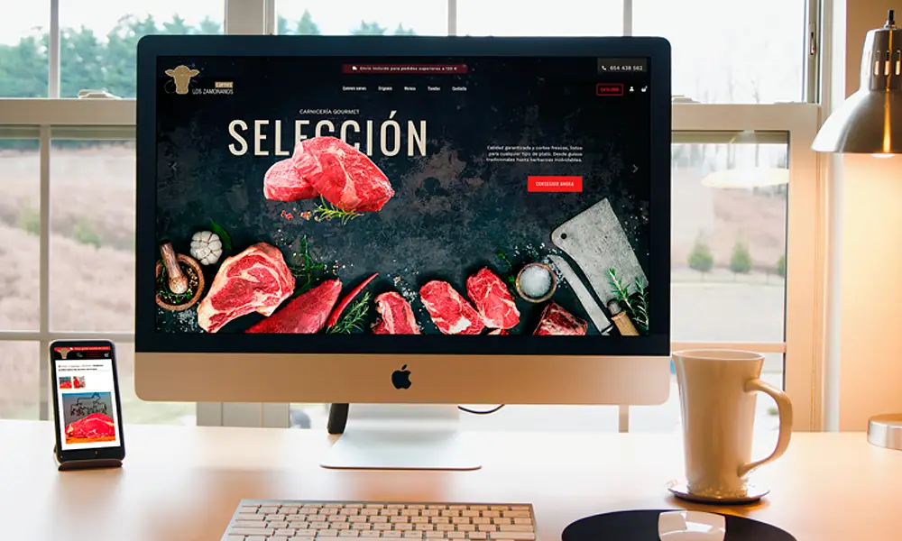 Portafolios Diseño Web Asturias - Productores Carnes Los Zamoranos