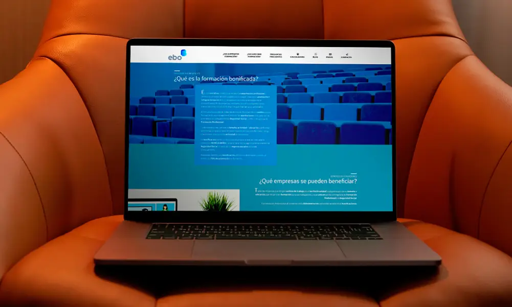 Portafolios Diseño Web Asturias - Ebo Gestión de Formación Bonificada