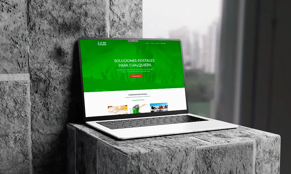 Portafolios Diseño Web Asturias - Zaybe mensajería