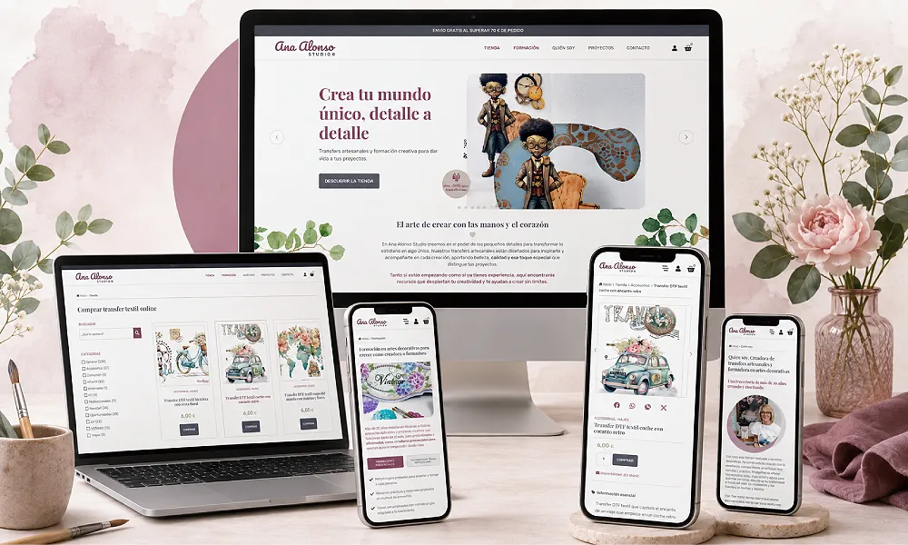 Ana Alonso Studio | Ecosistema digital para una marca personal creativa