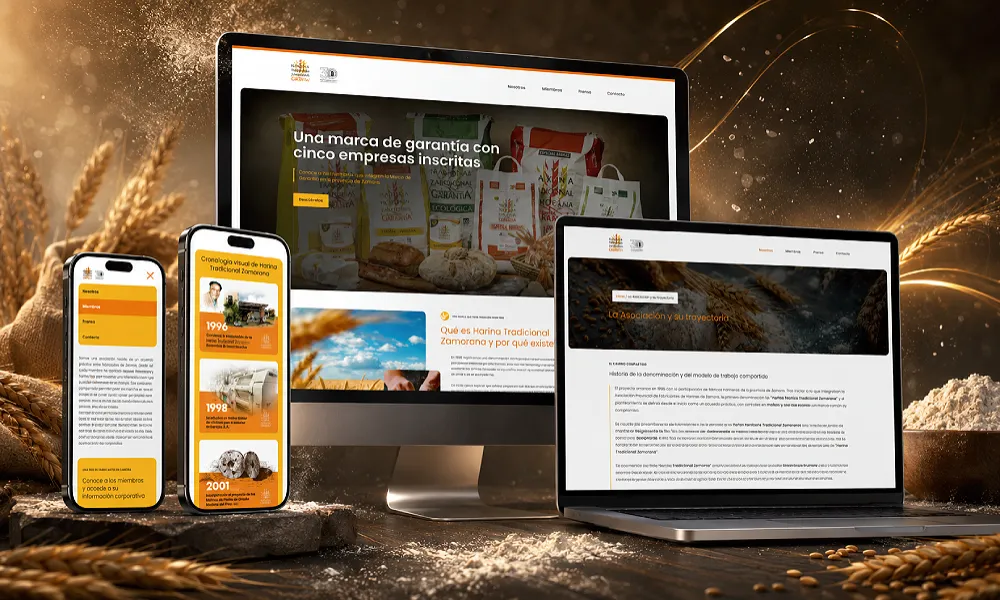 Harina Tradicional Zamorana | Web corporativa en WordPress para una Marca de Garantía